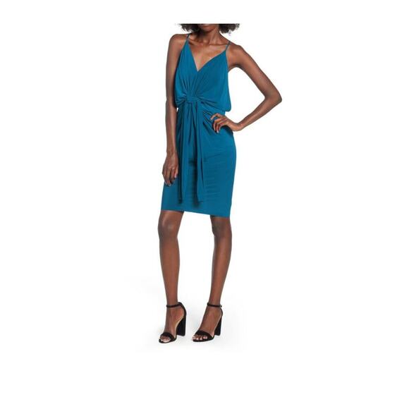 Misa Dresses & Skirts - NWT Misa Teal Mini/Knee Length Dress size XS
